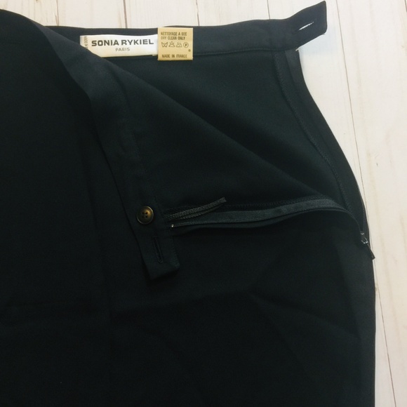 SONIA RYKIEL Paris Black Mini Skirt 40 (US 8) EUC - Picture 7 of 9